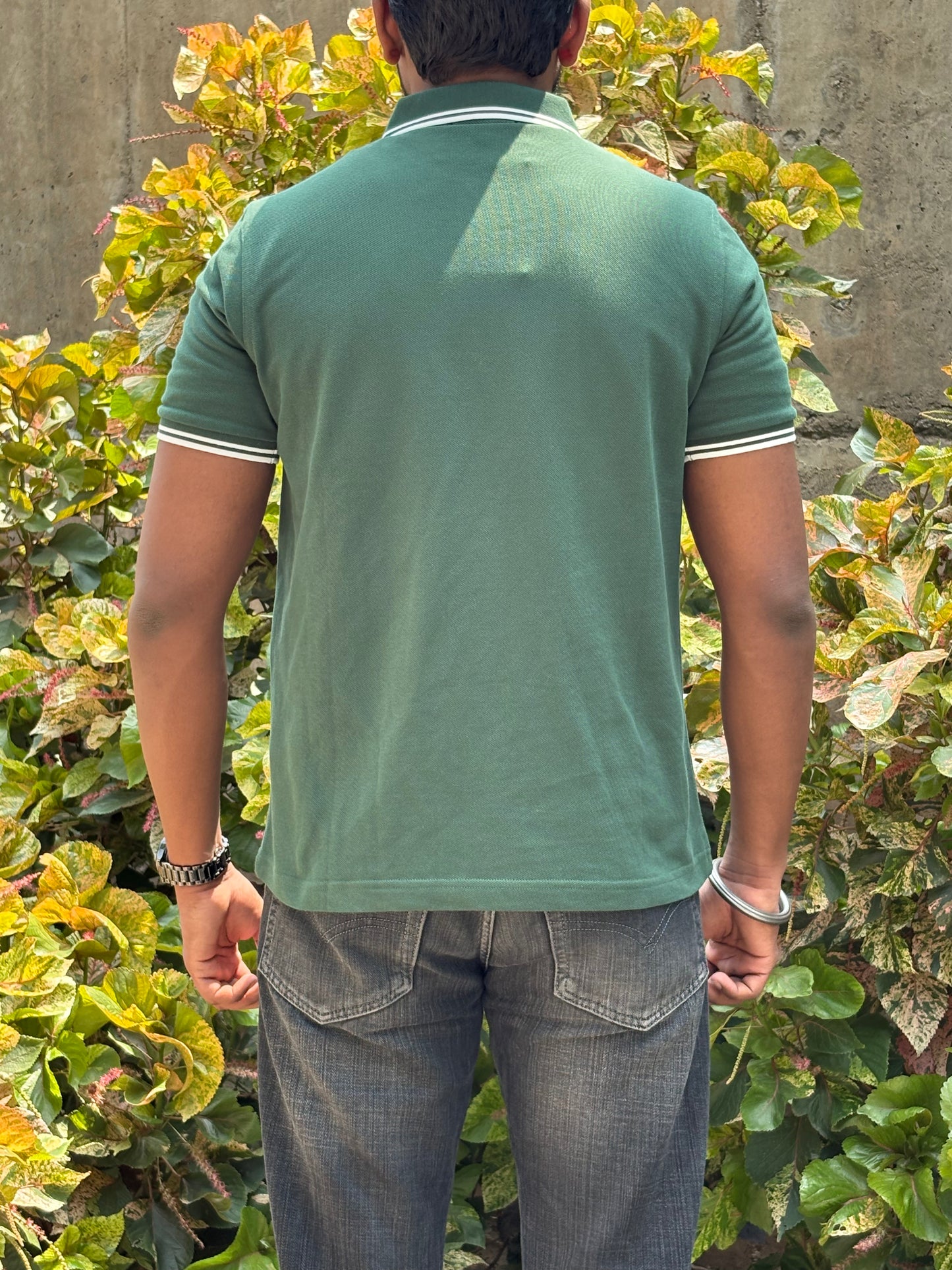 Green Ivy Polo – White Trim