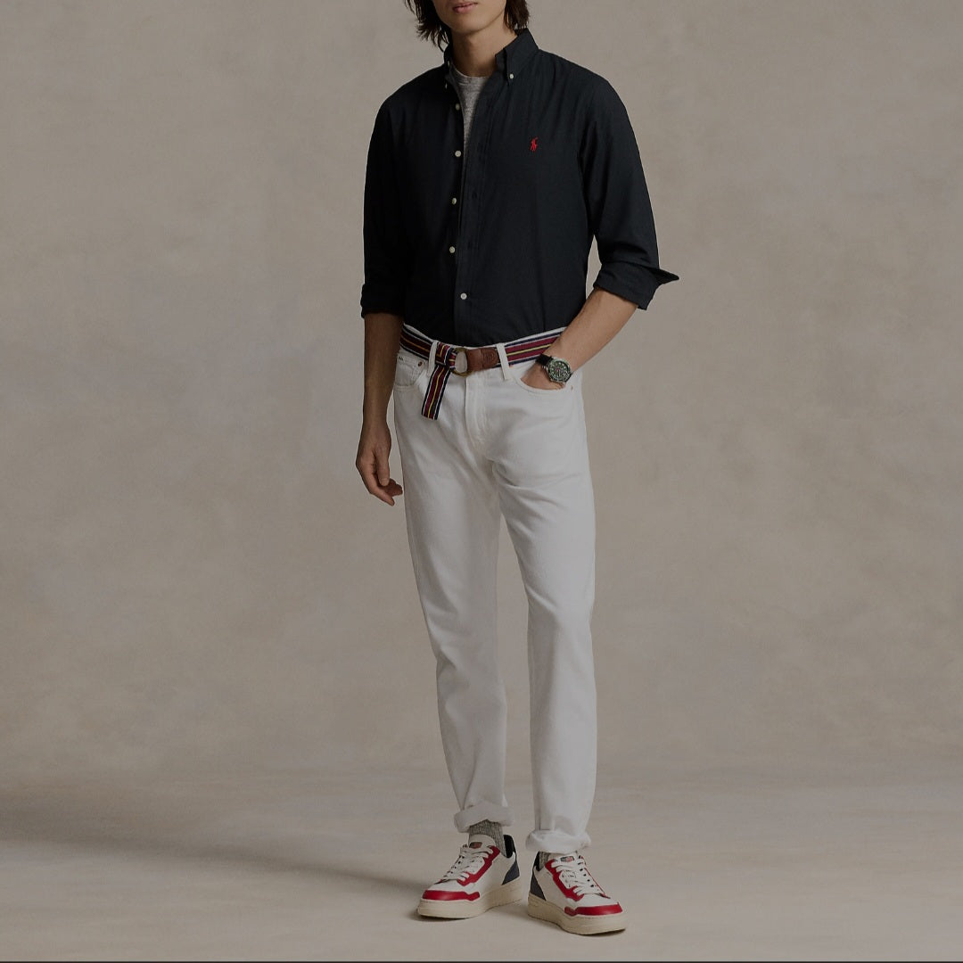 RL Poplin black Shirt