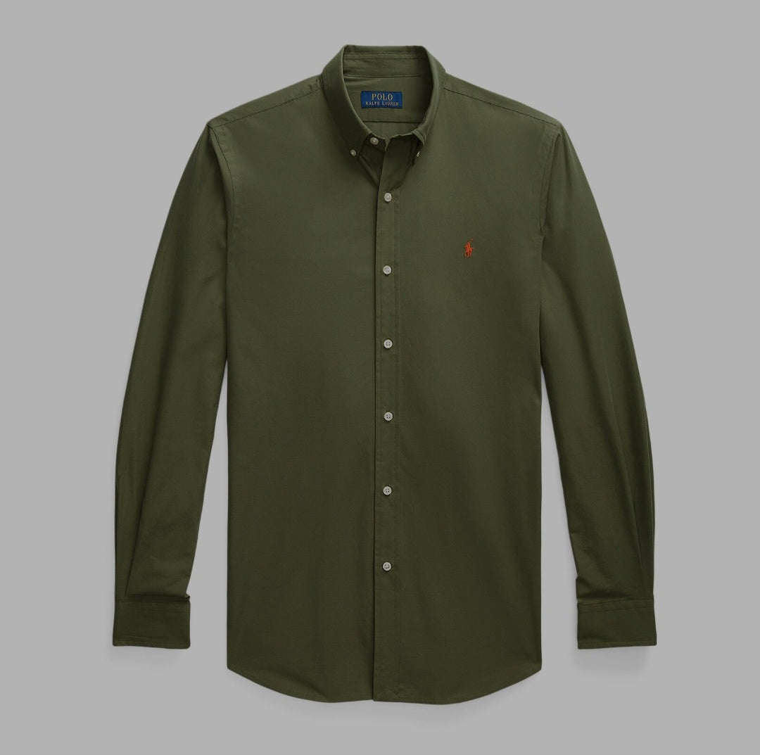 RL Green poplin Shirt