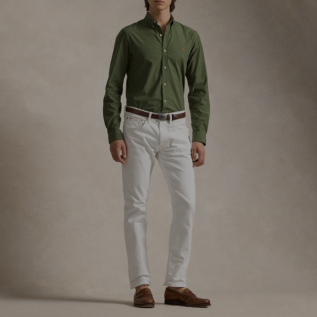 RL Green poplin Shirt