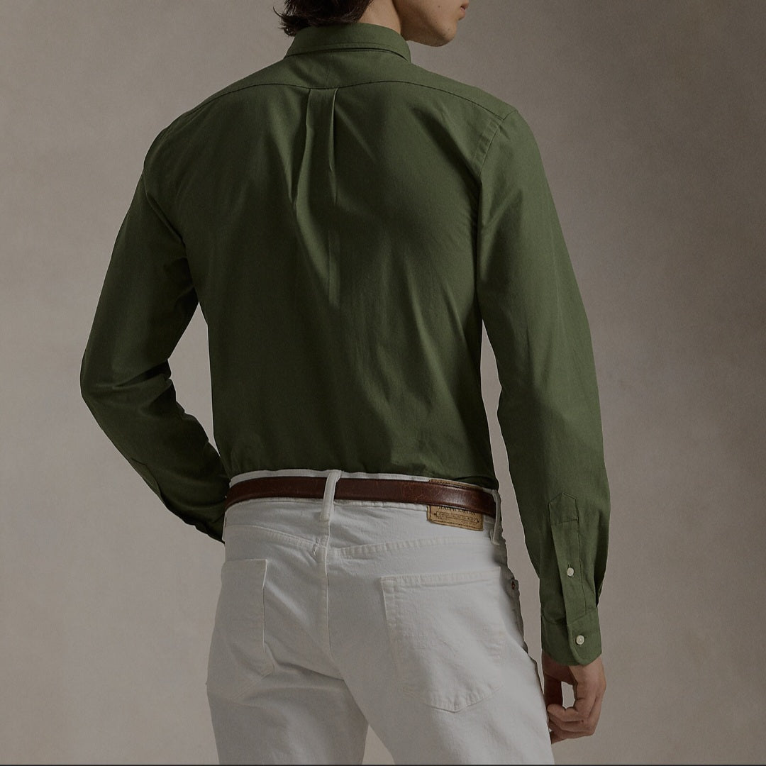 RL Green poplin Shirt