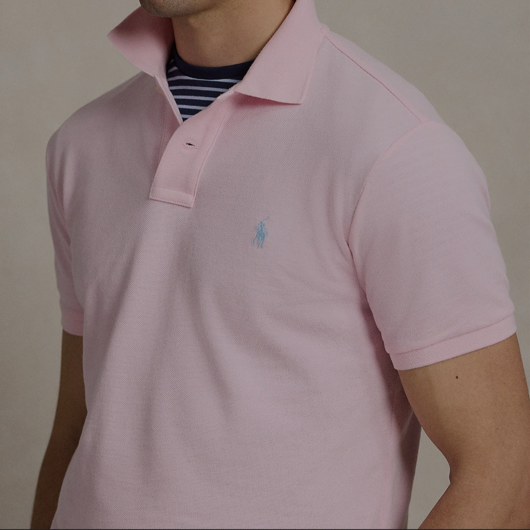 RL Pink Mesh Polo Shirt