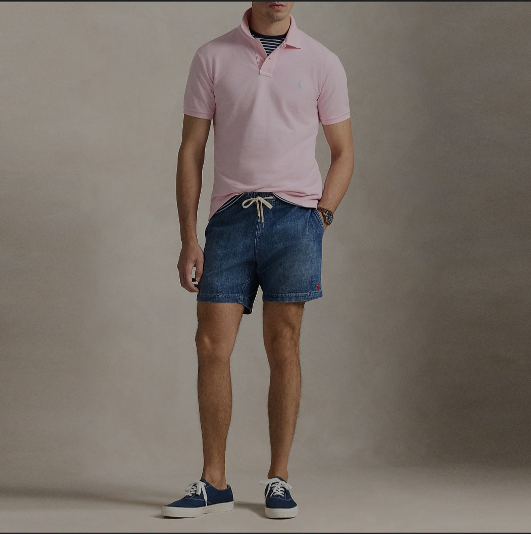 RL Pink Mesh Polo Shirt