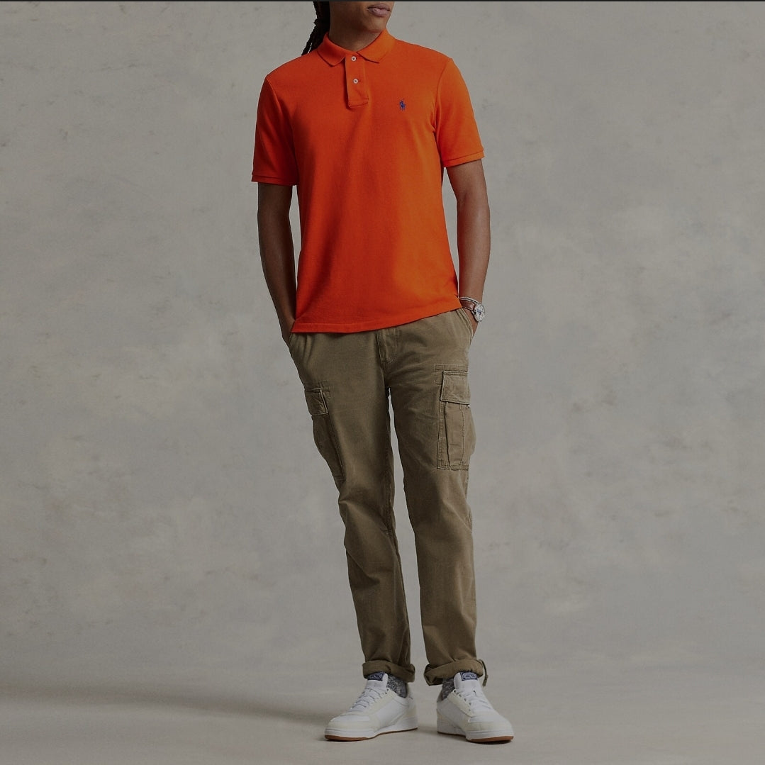 RL Orange Mesh Polo  TShirt