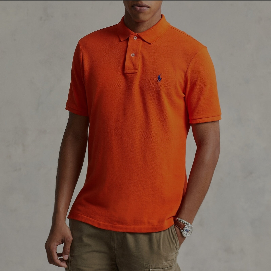 RL Orange Mesh Polo  TShirt