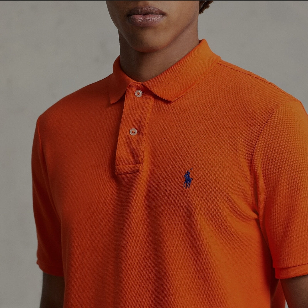 RL Orange Mesh Polo  TShirt
