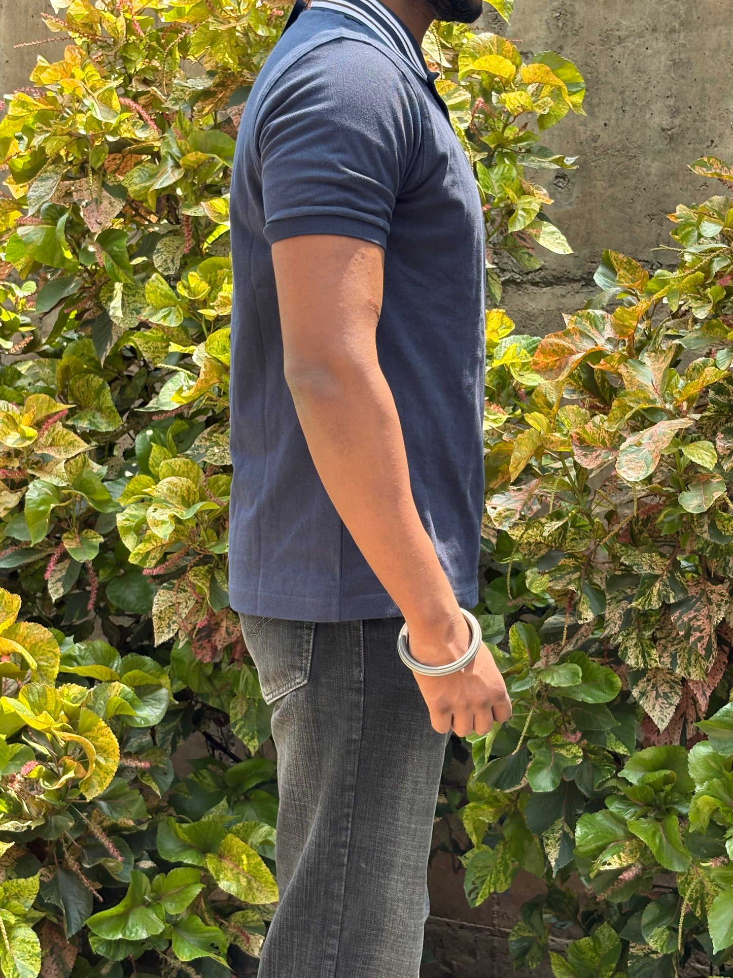 Heritage Navy Polo – White & Red Trim