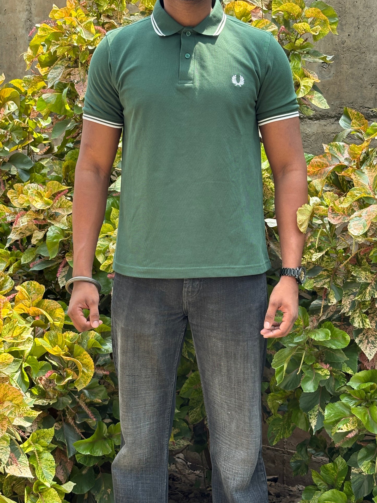 Green Ivy Polo – White Trim