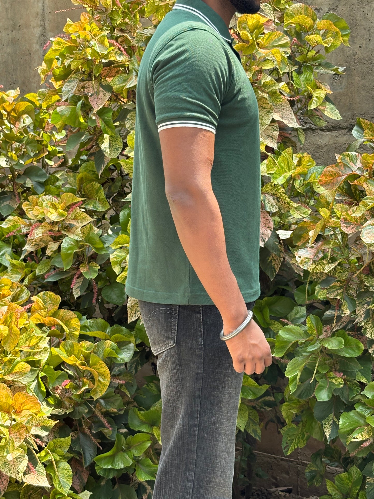 Green Ivy Polo – White Trim