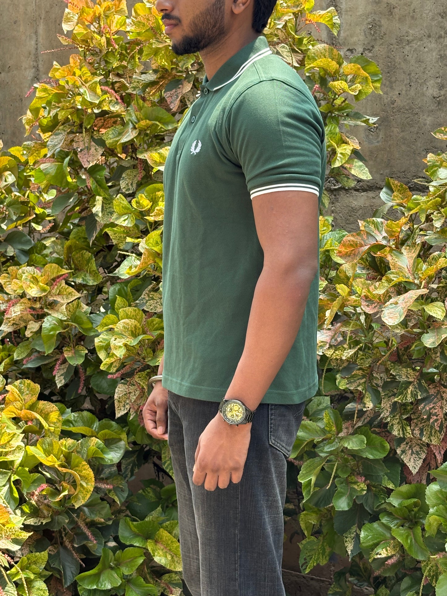 Green Ivy Polo – White Trim